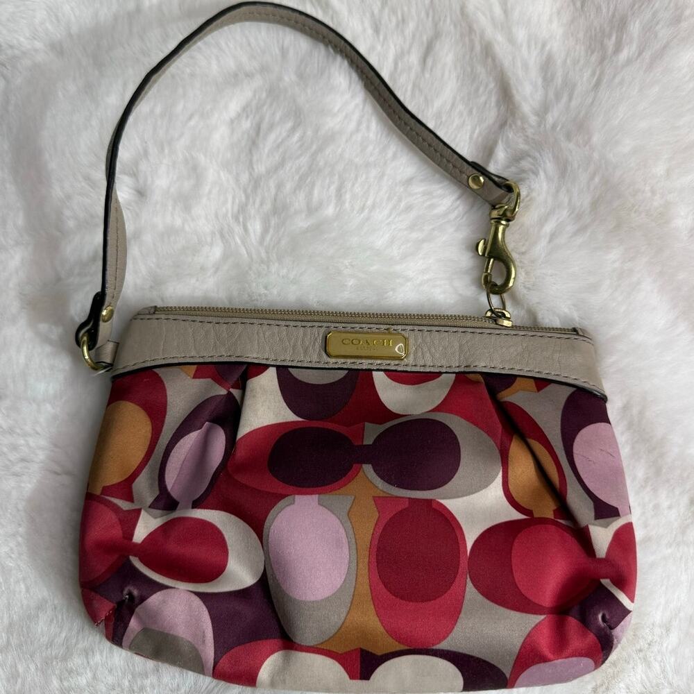 COACH Multicolor Nylon Wristlet